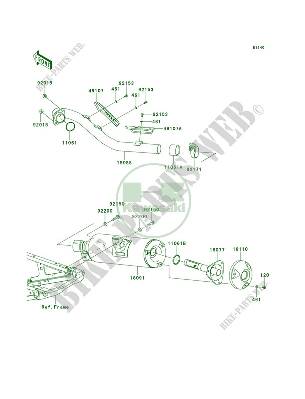 Mufflers для Kawasaki KFX450R 2014