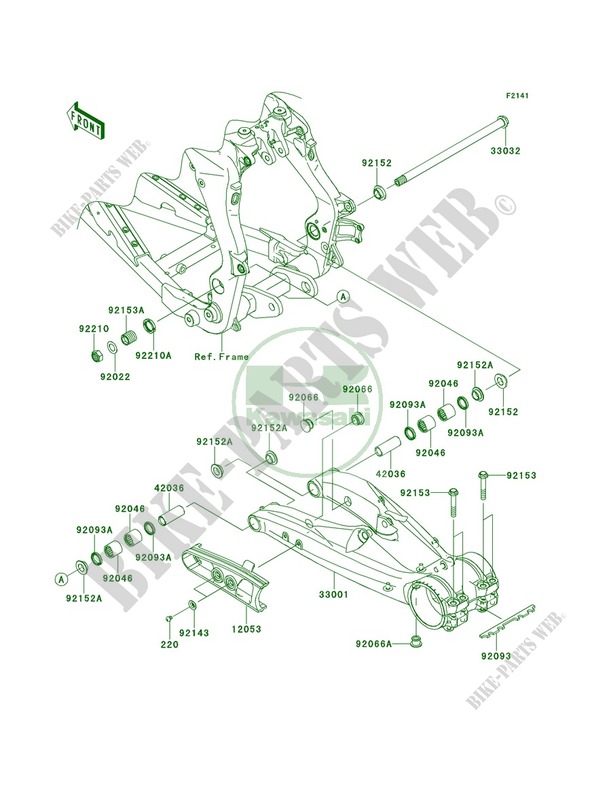 Swingarm для Kawasaki KFX450R 2014