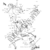 FRAME PARTS (COUVERTURE) для Kawasaki NINJA ZX-10R 2020