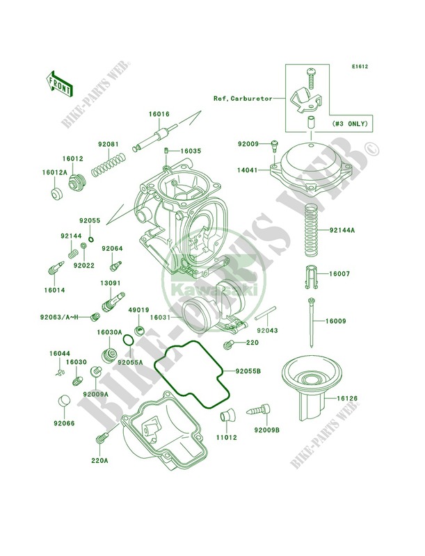 Carburetor Parts для Kawasaki ZZR600 2003